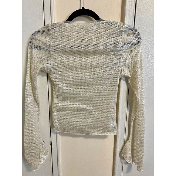 Free People - Intimately Free Sequin Long Sleeve - Size XS - Picture 2 of 3